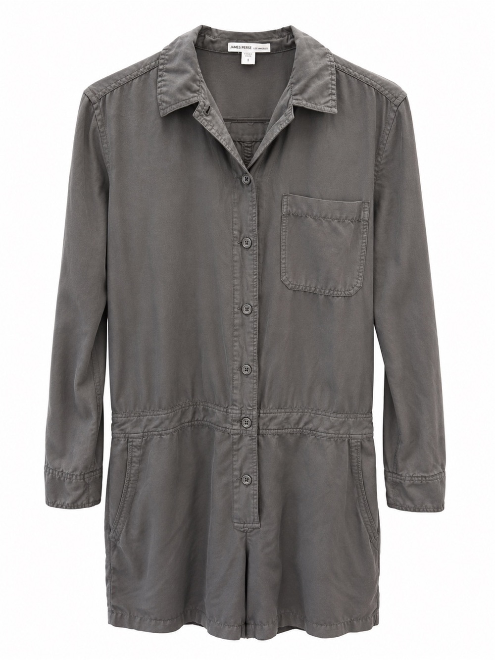 James Perse Women's Green Utility Romper Jacket